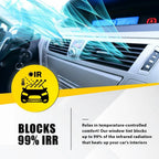 Windshield Banner Decal for Universal Fit (60"x12") Gloss Black Vinyl