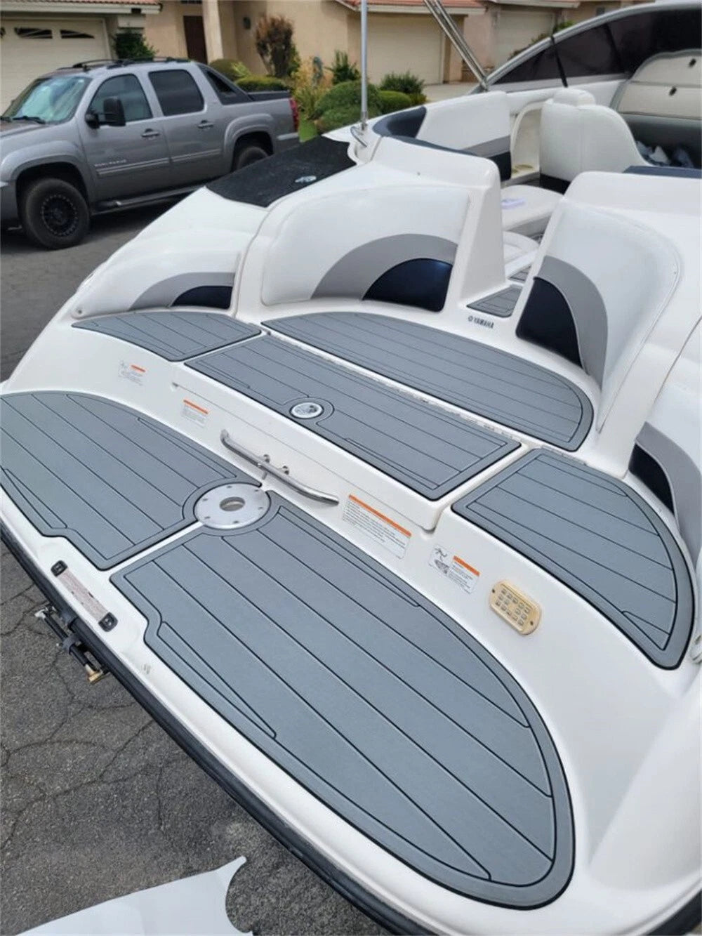 EVA Foam Cockpit Pad for Yamaha 242 (2016) - Faux Teak Deck Mat