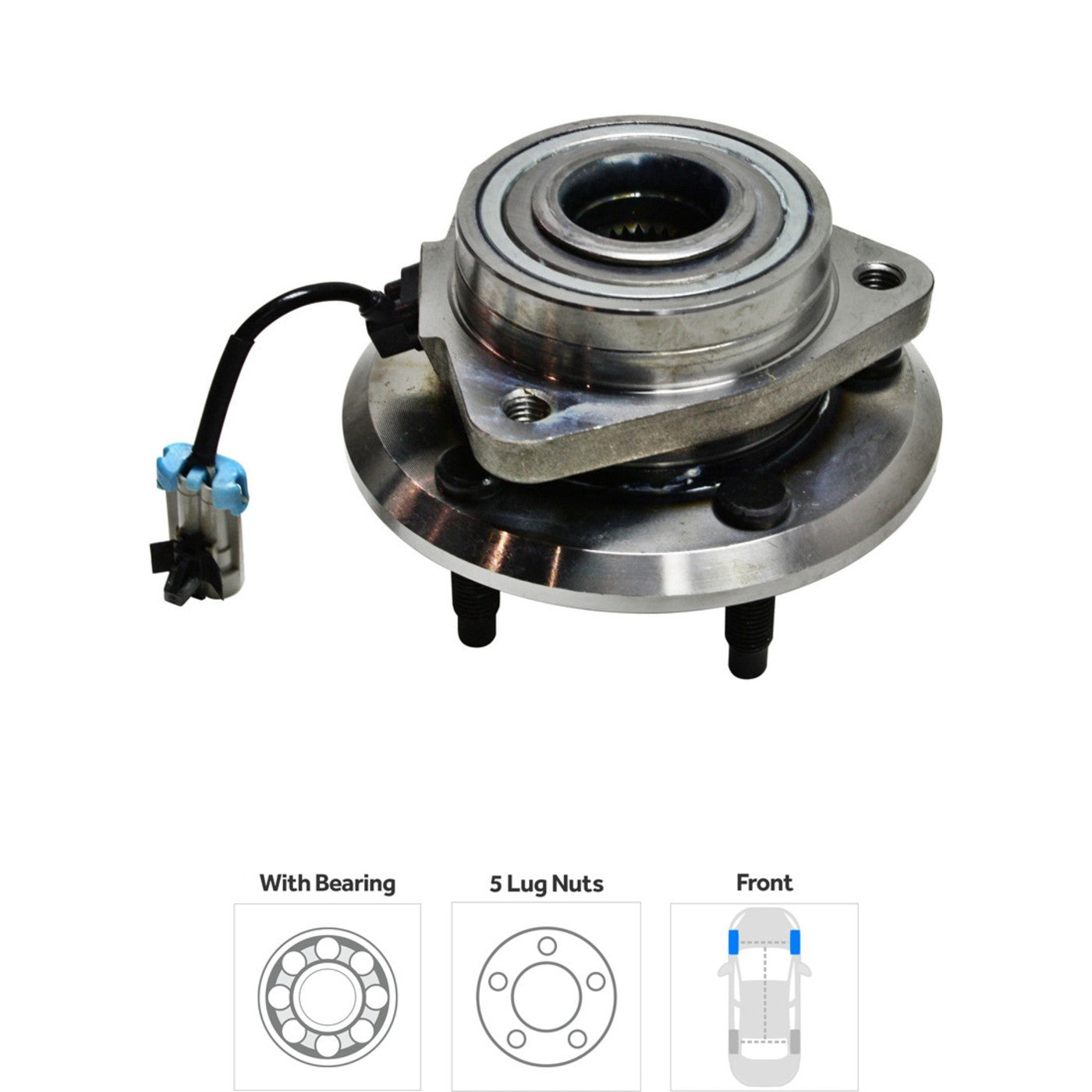 Wheel Hubs for Chevrolet Equinox (2007–2009) Front Left & Right AWD