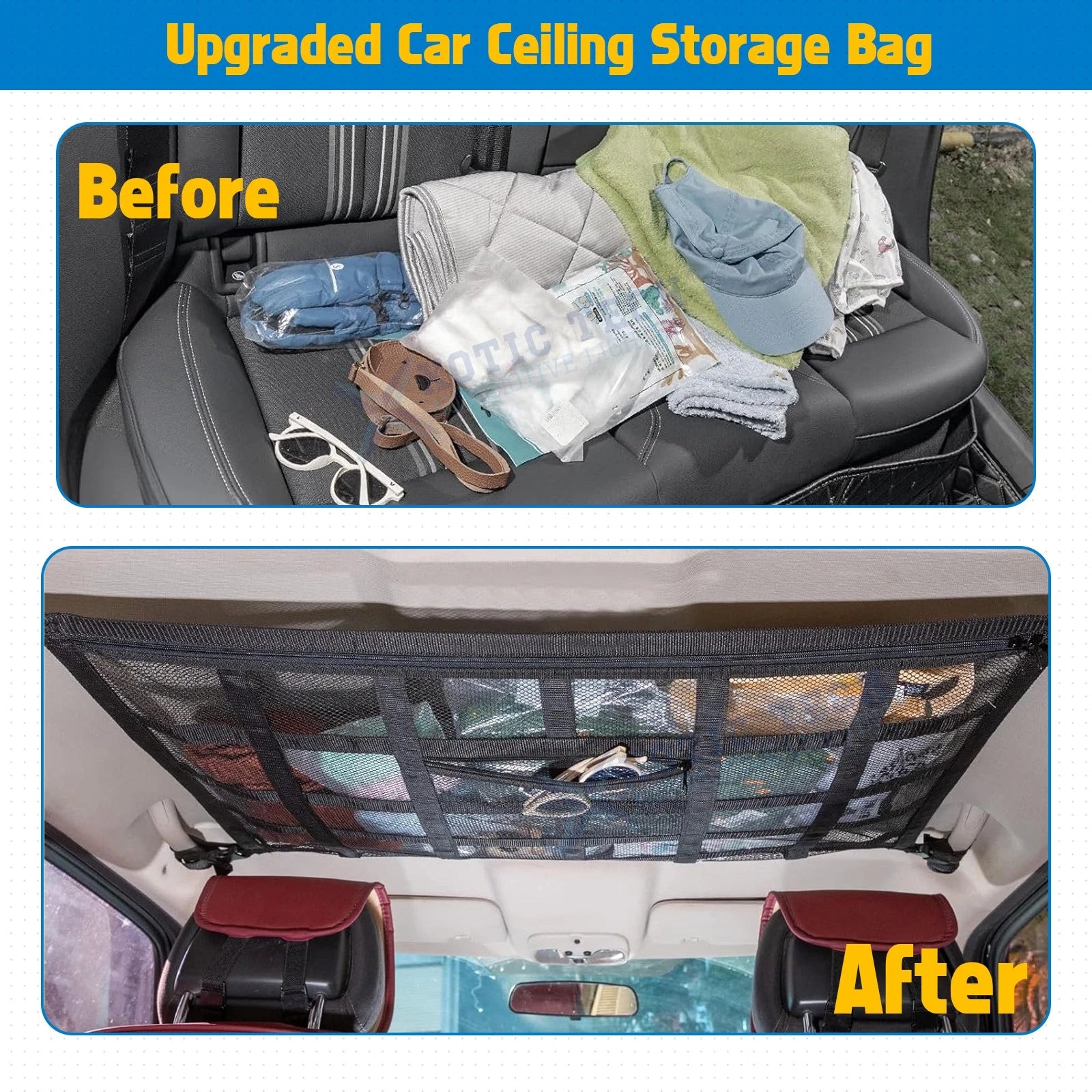 Roof Cargo Mesh Bag for Universal Road Trip (2012-2025)