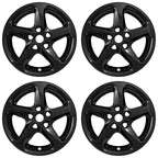 4 Black 16" Wheel Skins Hub Caps Alloy Rim Covers for 2016-2018 Chevy Malibu LS