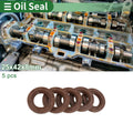 Set of 5 Oil Seals FKM Rubber 25x42x8mm for High Pressure