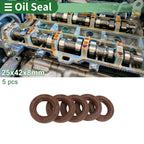 Set of 5 Oil Seals FKM Rubber 25x42x8mm for High Pressure