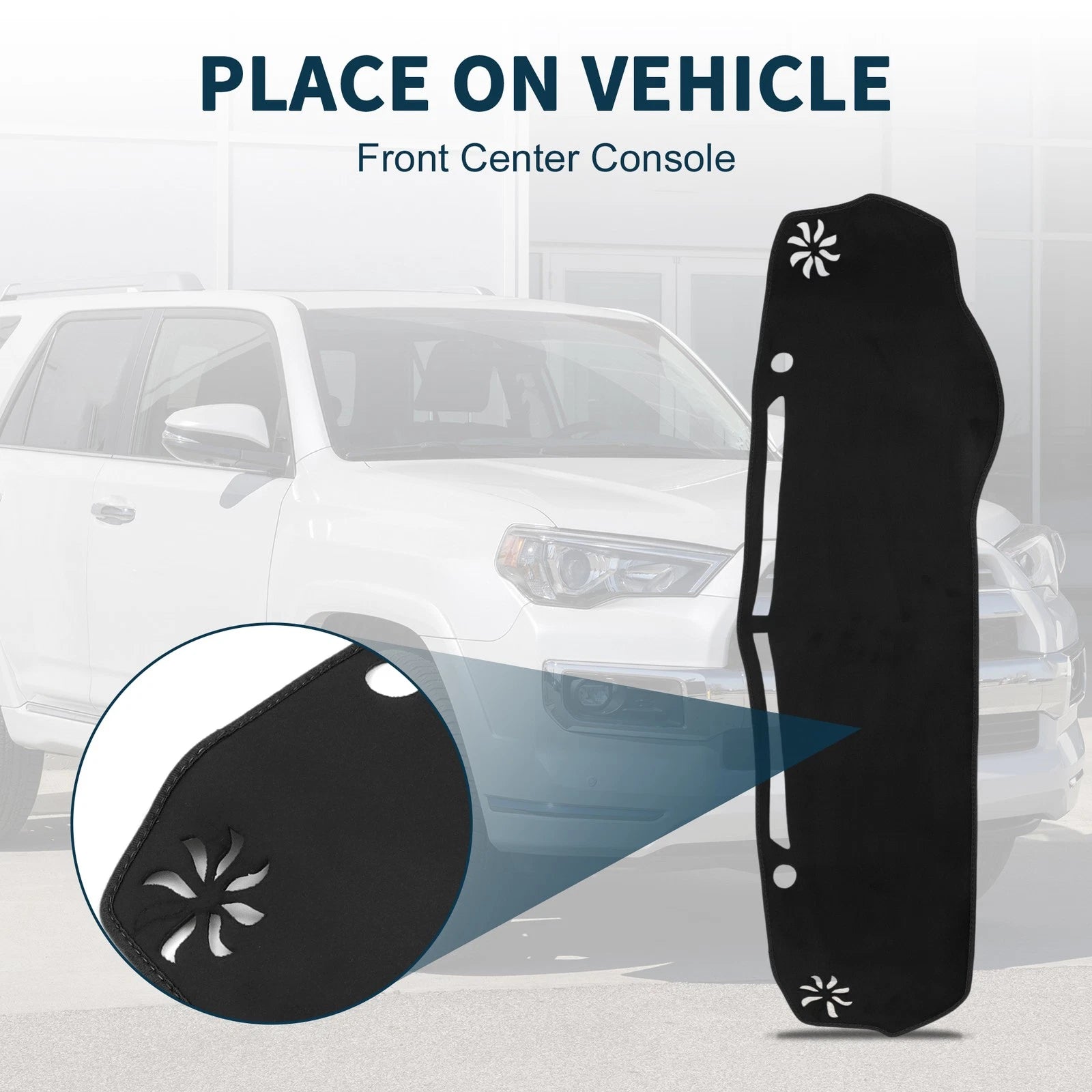 Dashboard Dash Cover Mat for Mazda Flair Crossover (1 Set) Black