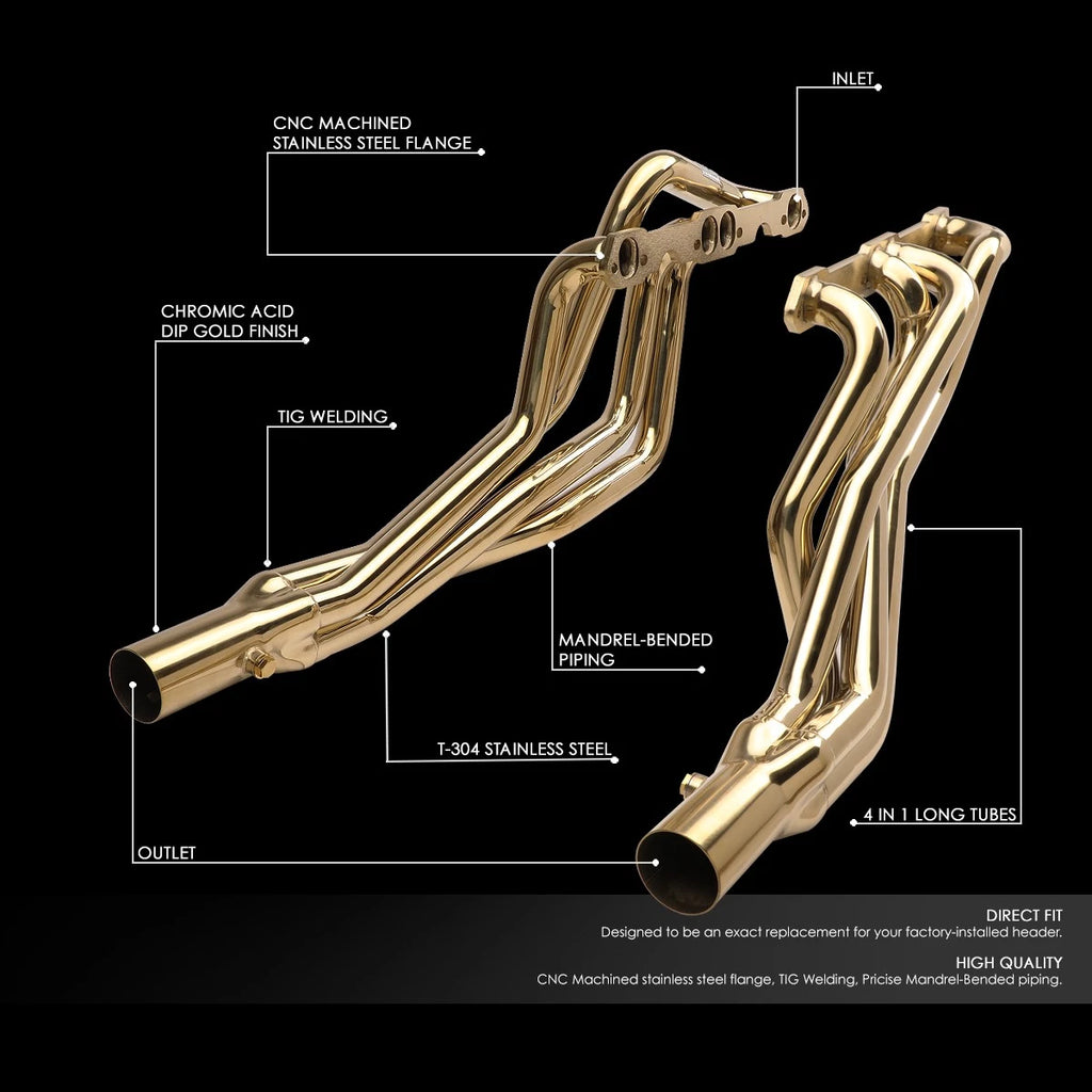 Stainless Long Tube Exhaust Header Manifold for Camaro/Firebird LT1 V8 (1993–1997)