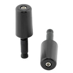 Black Handlebar Hand Grips & End Caps for Universal Motorcycle