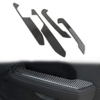 Set of 4 Black Interior Door Armrest Panel Covers for Jeep Wrangler JL (2018–2022)
