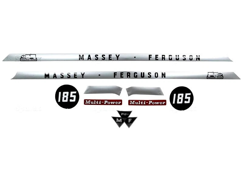 Bonnet Decal Set for Massey Ferguson 185