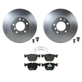 Hella Front Rotors & TRW Pro Low-Met Disc Brake Pads Kit for BMW E39 (1997–2003)
