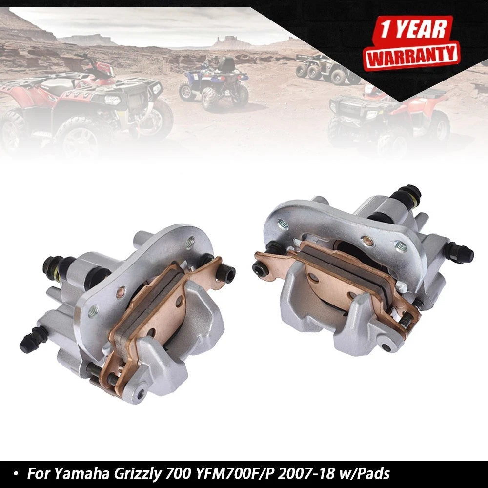 Front Left Right Brake Caliper Set for Yamaha Grizzly 700 (2007â2018)