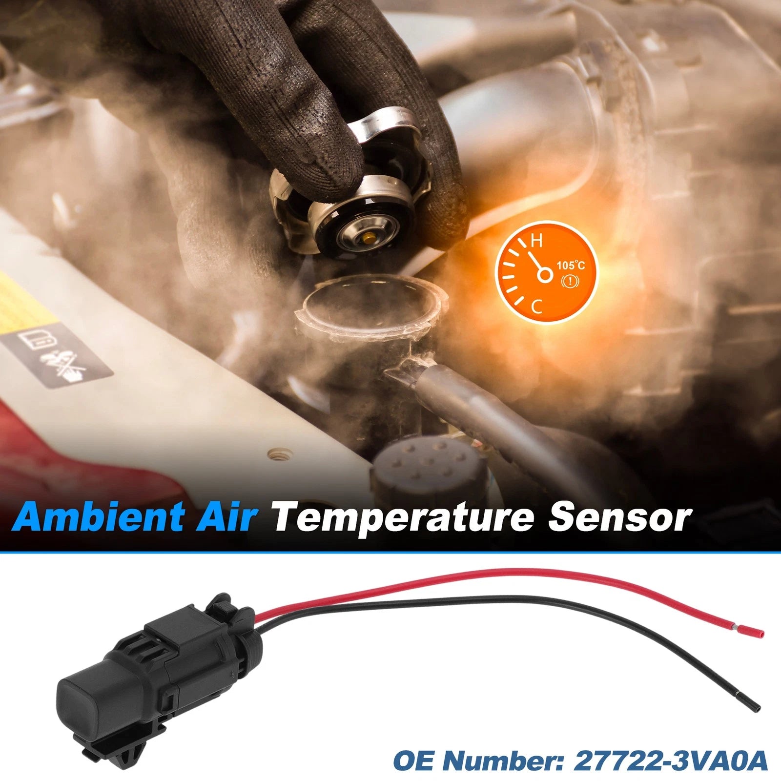 Ambient Air Temperature Sensor with Connector Pigtail for Nissan (2017–2023)