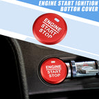 Ignition Button Cover Decal for Ford Mustang (2015–2021) Red