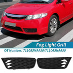 Fog Light Grill for Honda Civic (2009–2011) 71108SNAA50/71106SNAA50