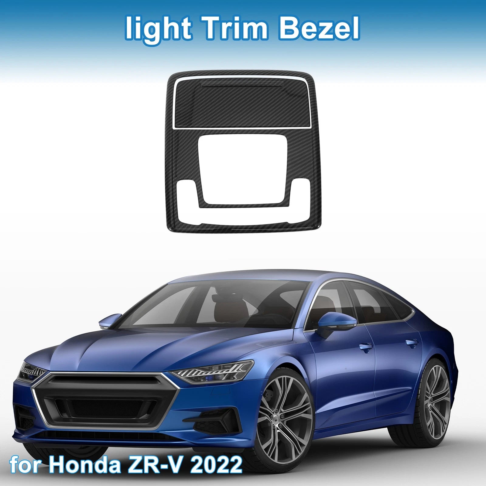 Front Row Light Trim Bezel for Honda ZR-V (2022) Carbon Fiber Black