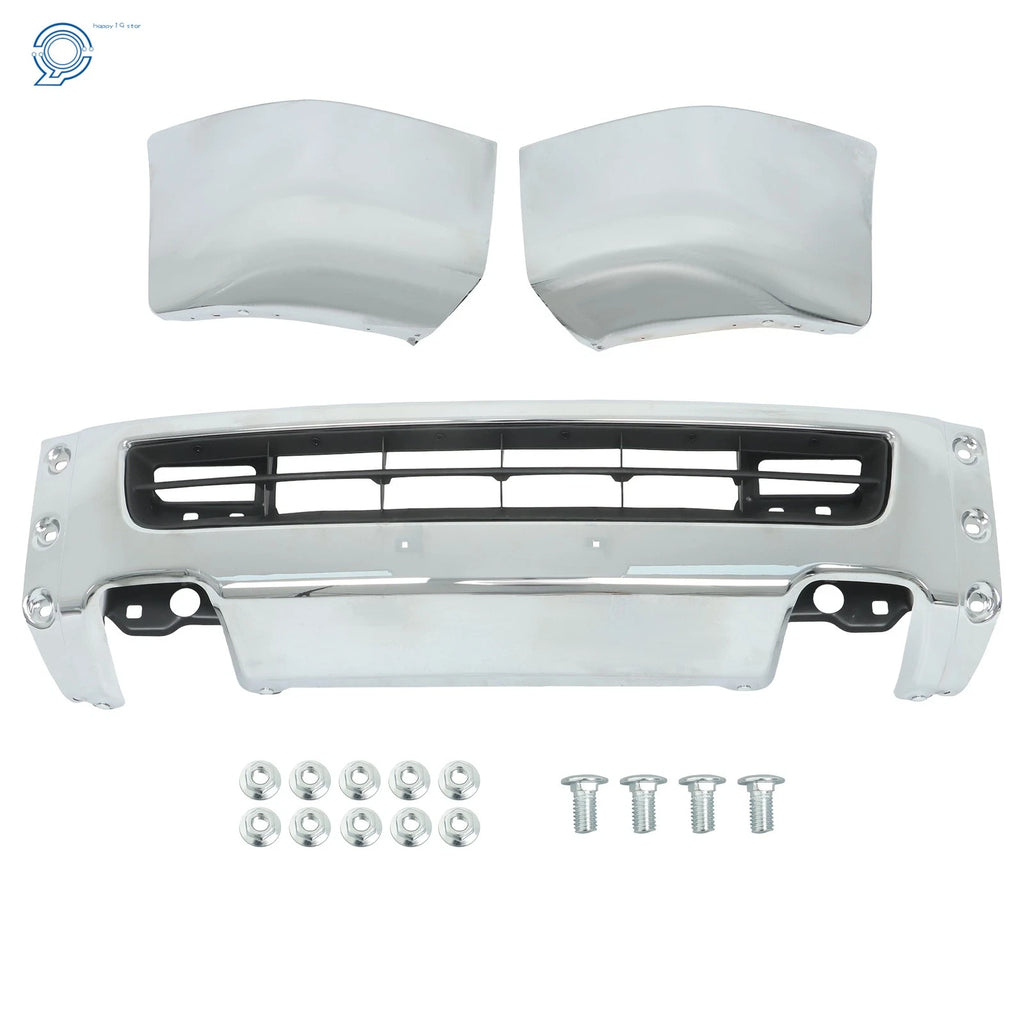 Steel Front Bumper for Nissan NV1500 NV2500 NV3500 (2012–2021) Chrome