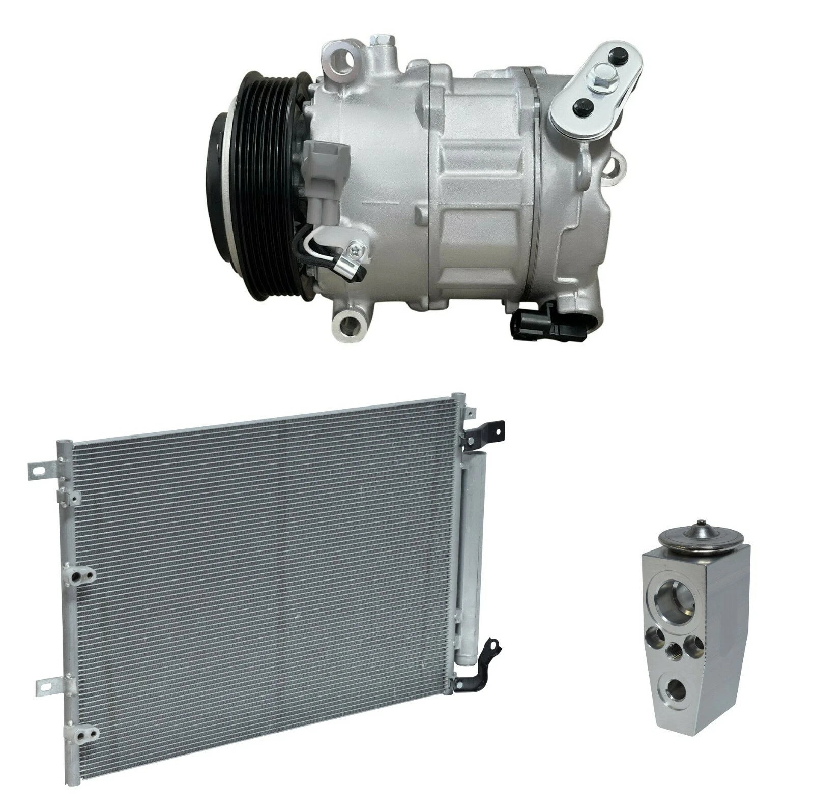 AC Compressor Kit With Condenser for Chrysler 200 3.6L (2015-2015)