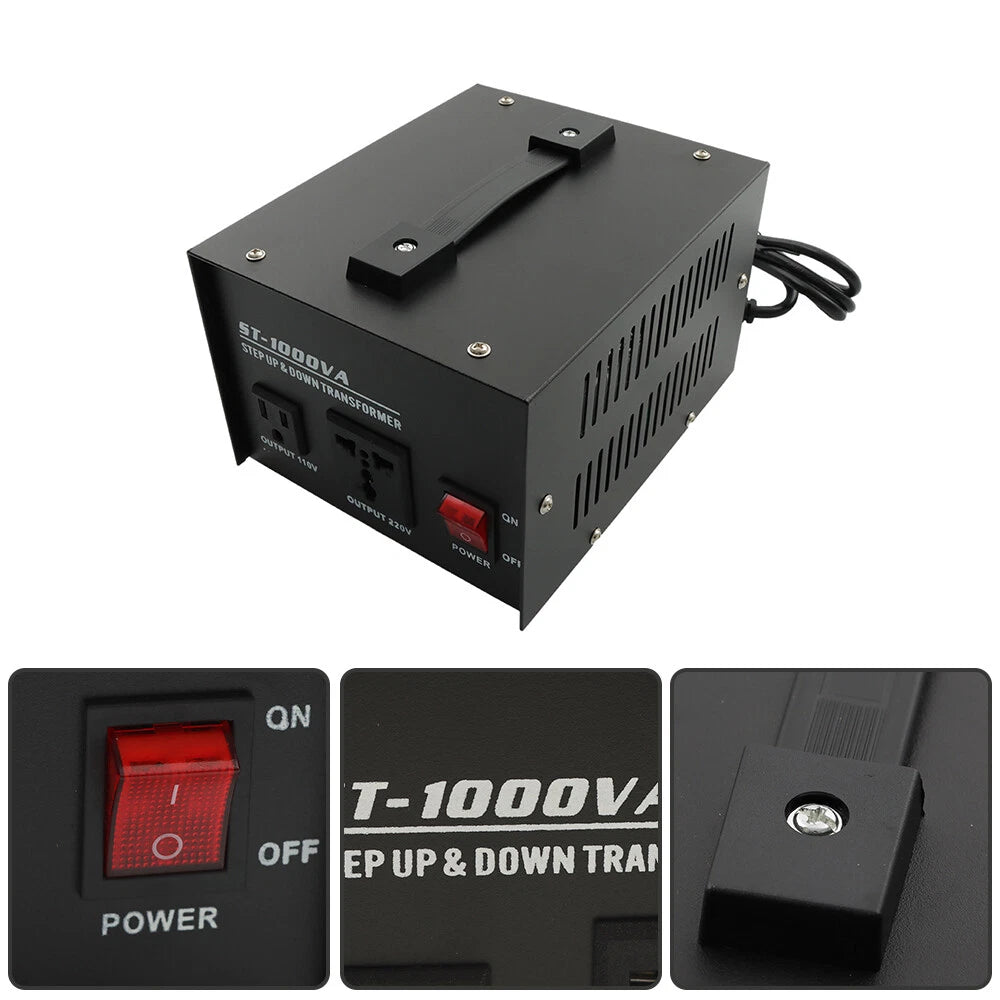 1000W Voltage Converter Transformer for Universal Use (110V/220V)