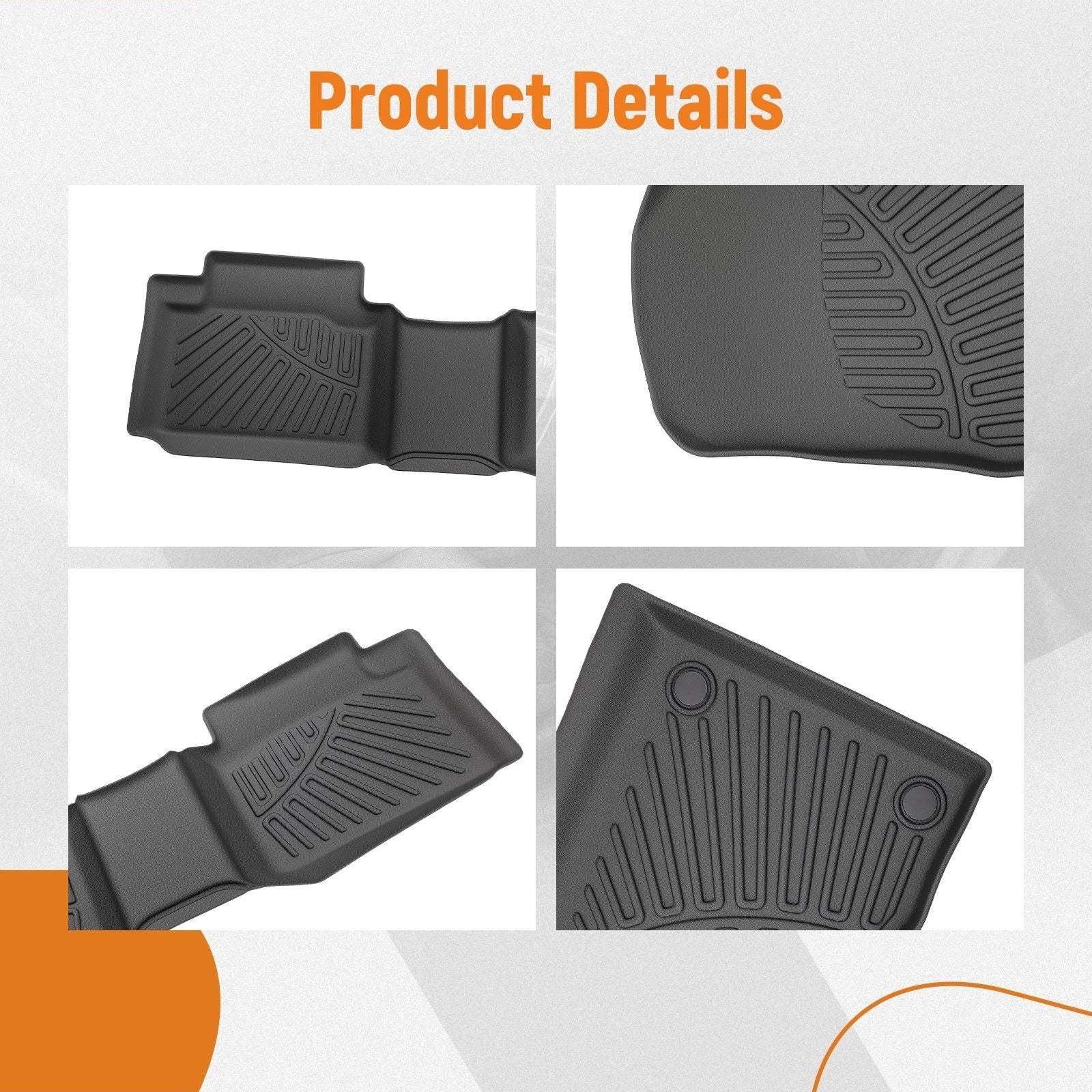 Set of 4 Carpet Floor Mats for Dodge Durango Jeep Grand Cherokee (2016–2024)