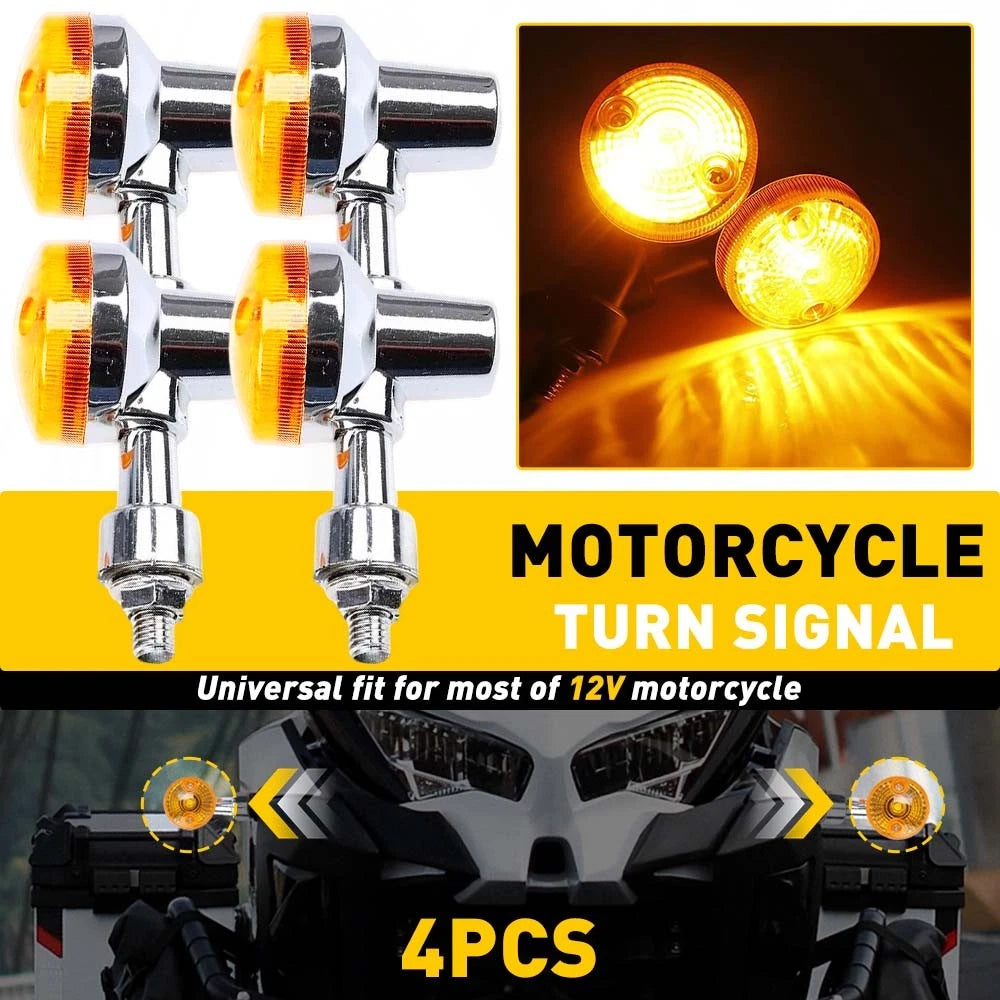Set of 4 Turn Signal Lights for Kawasaki KLR650 (1987–2007)