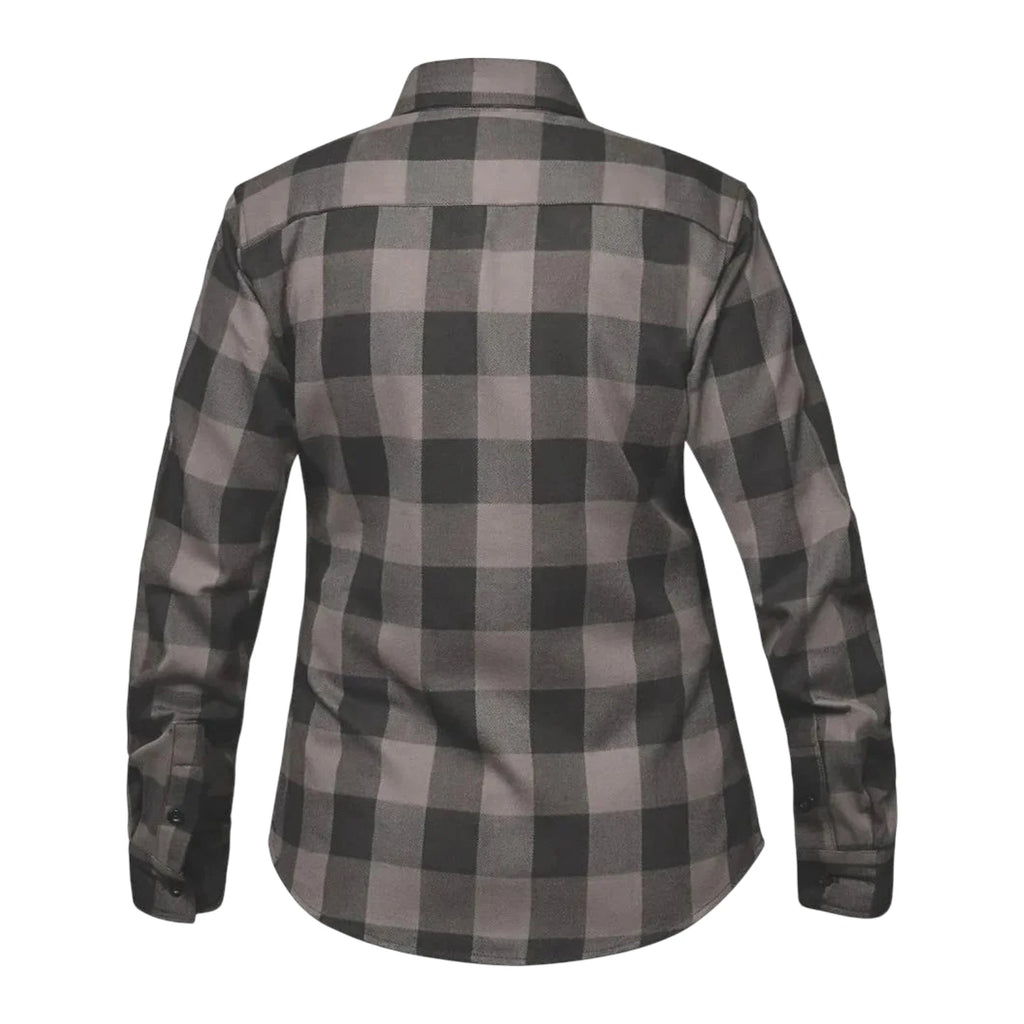 Armored Motorcycle Riding Flannel Jacket Shirt for Ladies (Medium)
