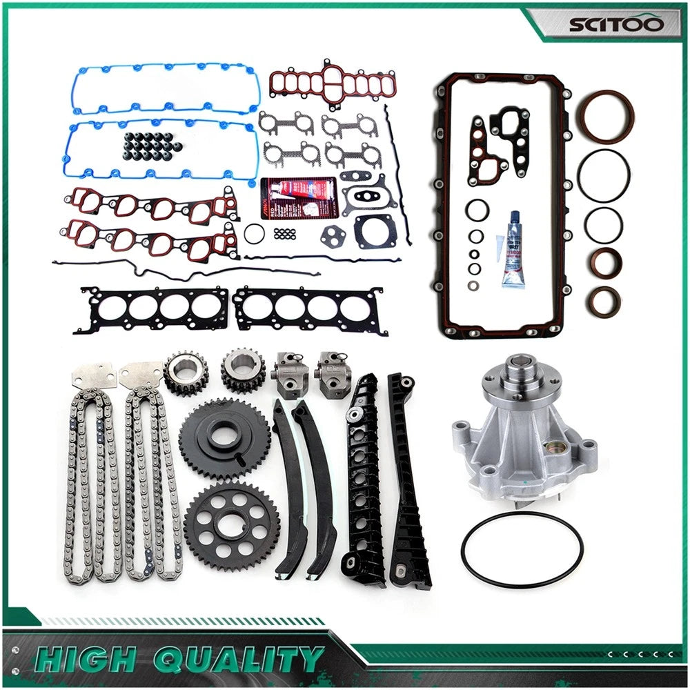 Timing Chain Kit, Water Pump, Full Gasket Set for Ford F-250 (1997–1998)