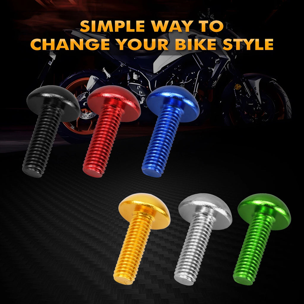 CNC Aluminum Windshield Fasteners Bolts Kit M5 for Honda (Universal)