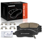 Set of 4 Front Ceramic Brake Pads for Nissan Versa Micra (2012–2019)