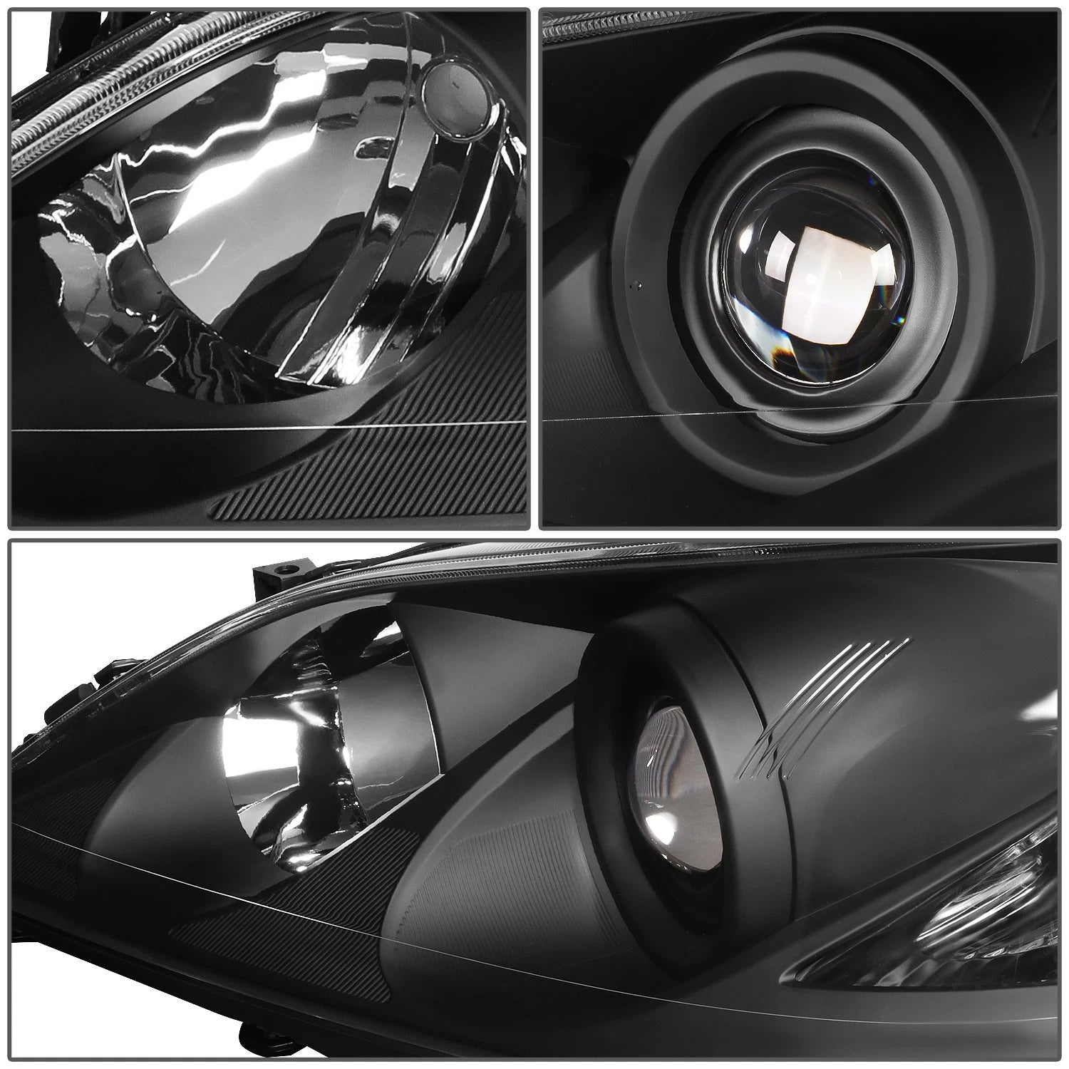 Projector Headlights for Lexus ES350 (2007–2009) - Black Housing, Clear Corner