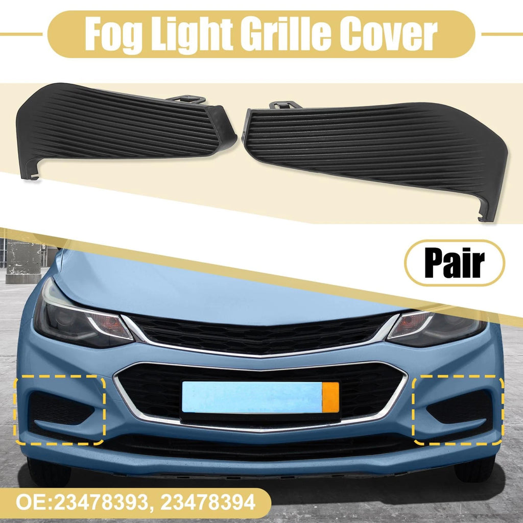 Pair Fog Light Covers for Chevrolet Malibu (2016–2018) 23478393 23478394
