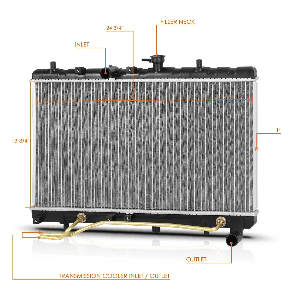 Cooling Radiator for Kia Rio (2003–2005) DPI-2701
