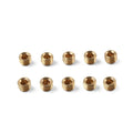 10pcs Brass Pipe Fitting Hex Counter Sunk Plug 1/8 Inch G Male Adapter