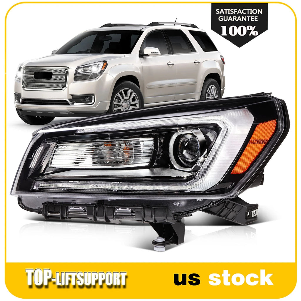 Left Driver Side Headlight Assembly for GMC Acadia (2013–2016) LED DRL