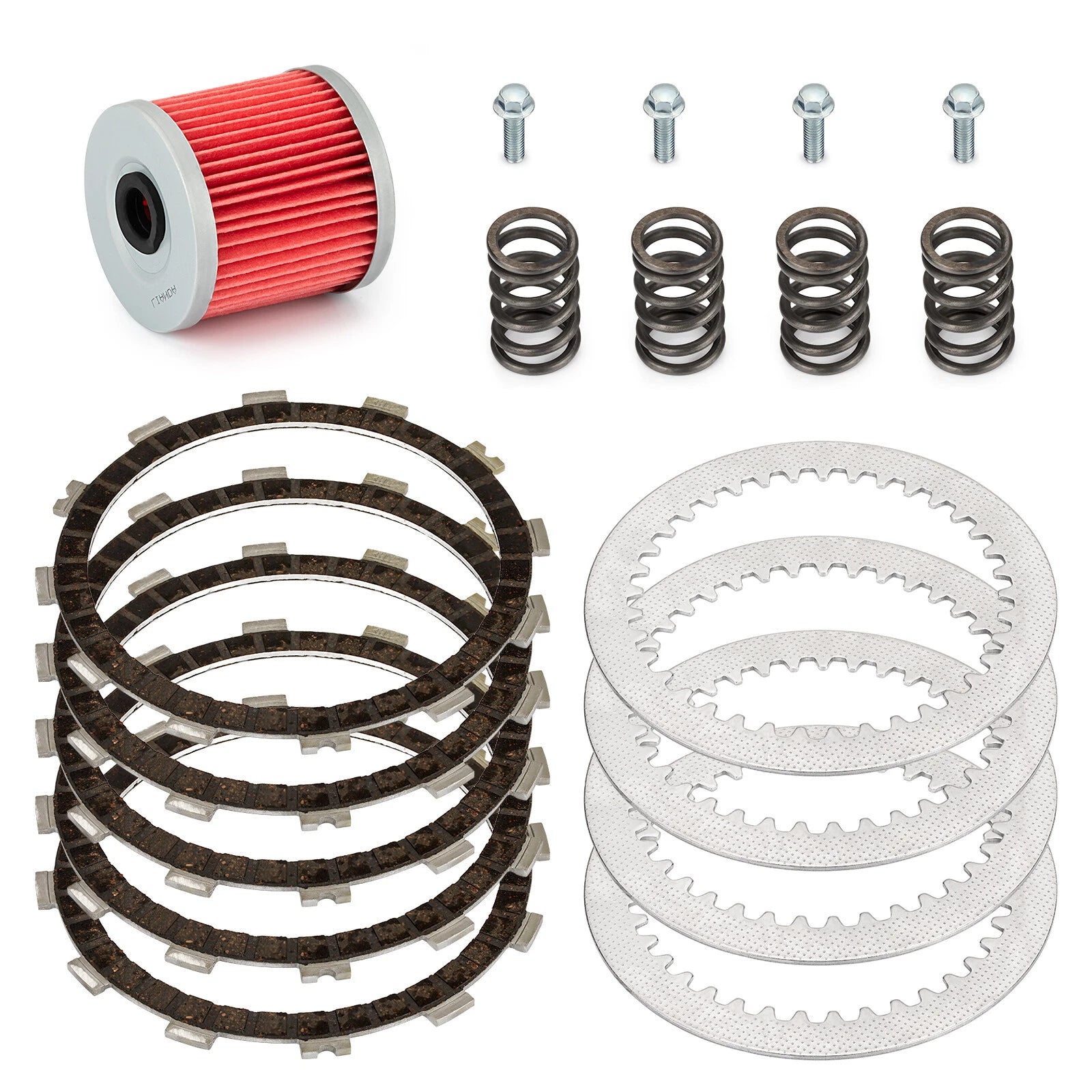 Clutch Friction Plates & Gasket Kit for Kawasaki KLF300 KEF300 (1986–2005)