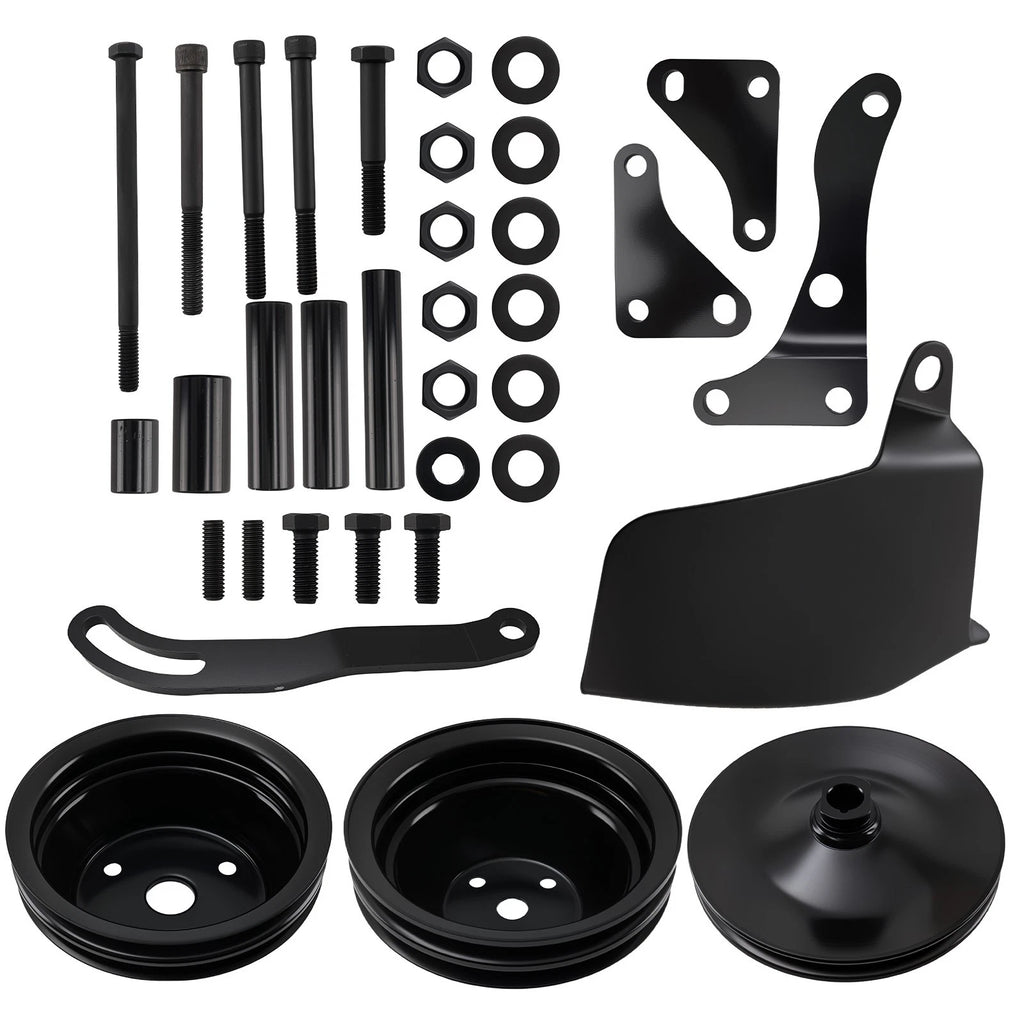 Steel Pulley Kit for SB Chevy 350 (1969-1986)