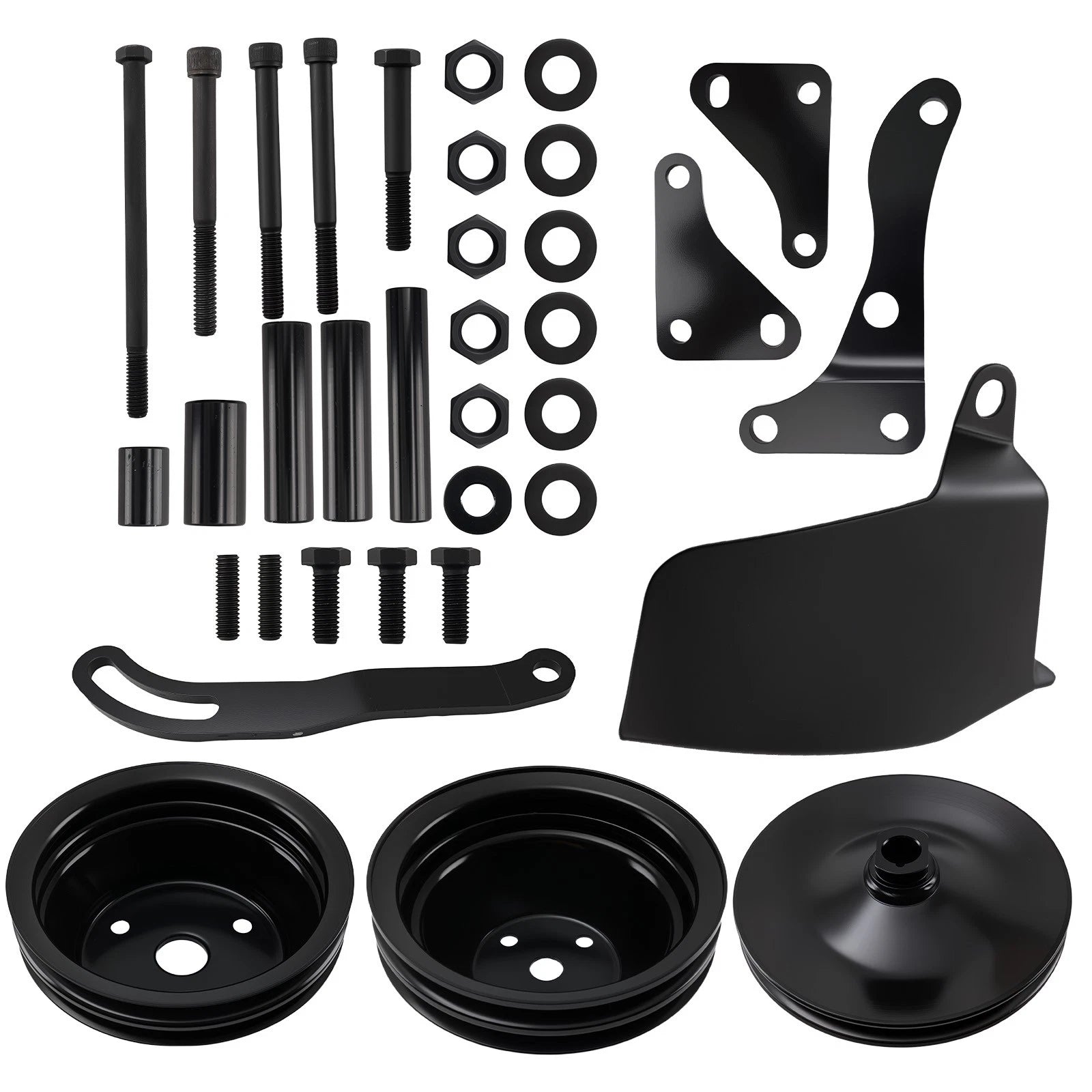 Steel Pulley Kit for SB Chevy 350 (1969-1986)