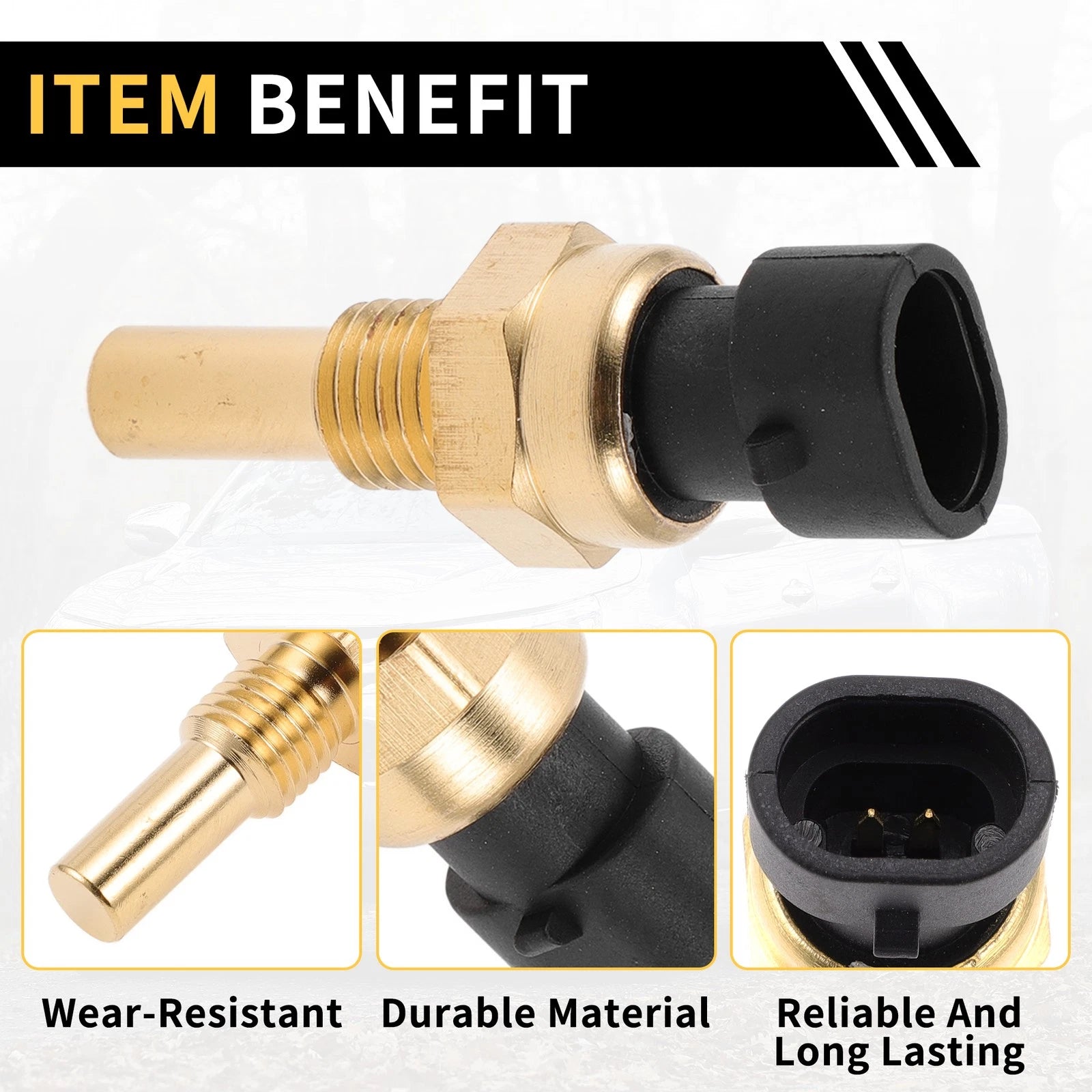 Coolant Temperature Sensor for Chevrolet Avalanche 1500 (2003–2006) No.12608814