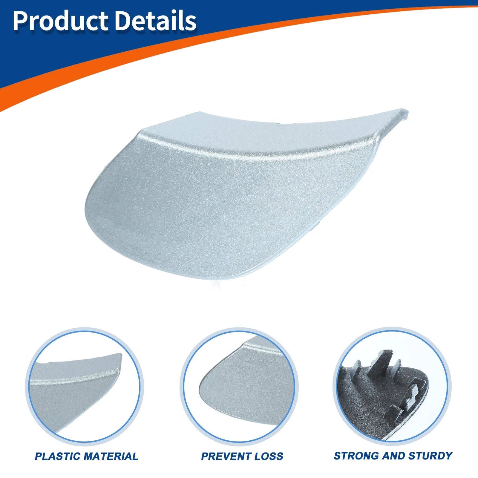 Tow Hook Cover for Mercedes-Benz GLE (No.A2928854922) (2016–2023) Silver