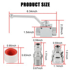 3/8" Ball Valve for Pressure Washers (Max 4500 PSI)
