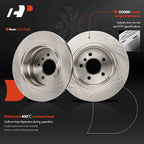 Rear Disc Brake Rotors & Ceramic Pads for BMW 525xi 2006–2007