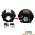 Smoke Windshield Quarter Headlight Fairing for Harley Softail FXBB FXLR FXST (2018-2023)