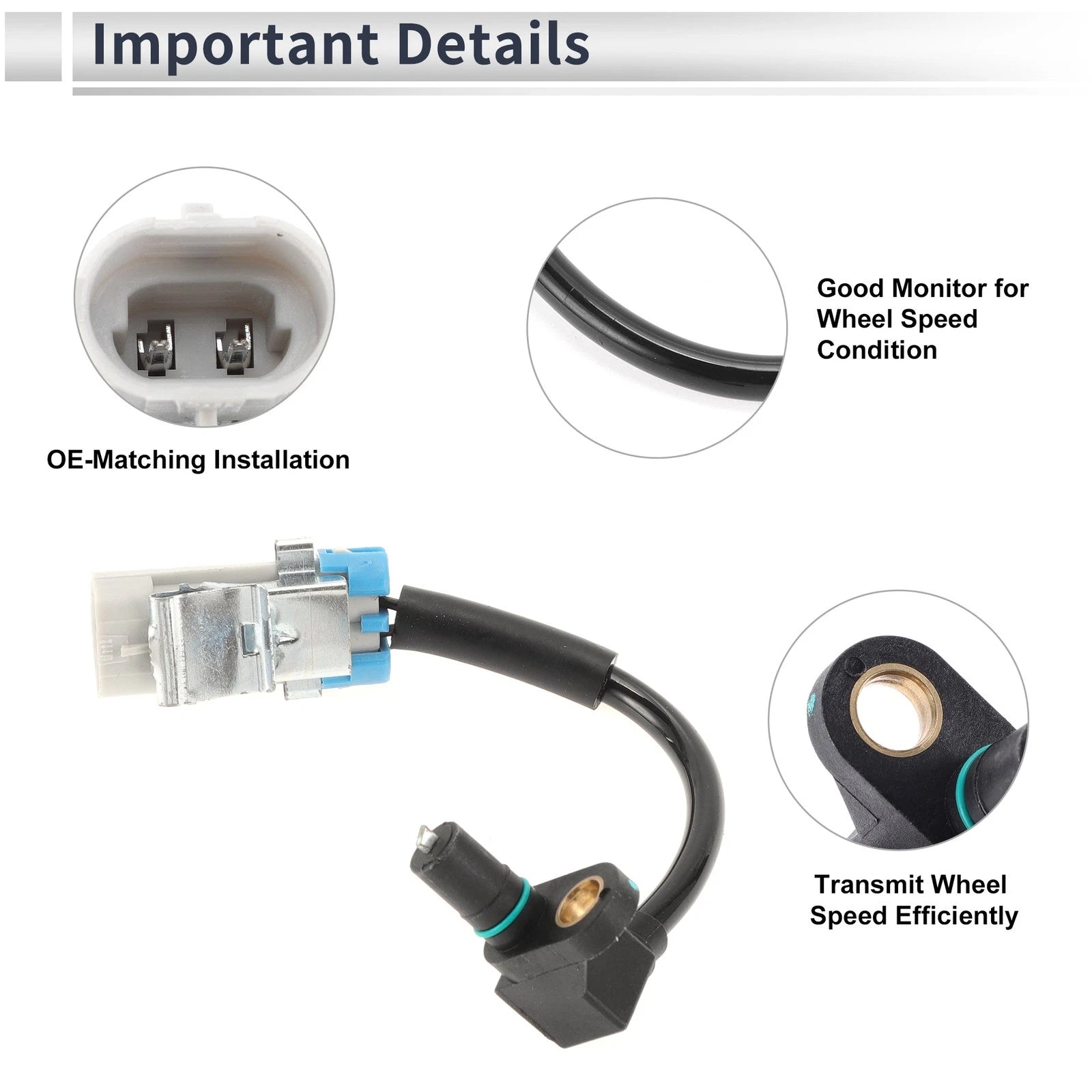 ABS Wheel Speed Sensor for Chevrolet Equinox (2005–2006) Front Left/Right