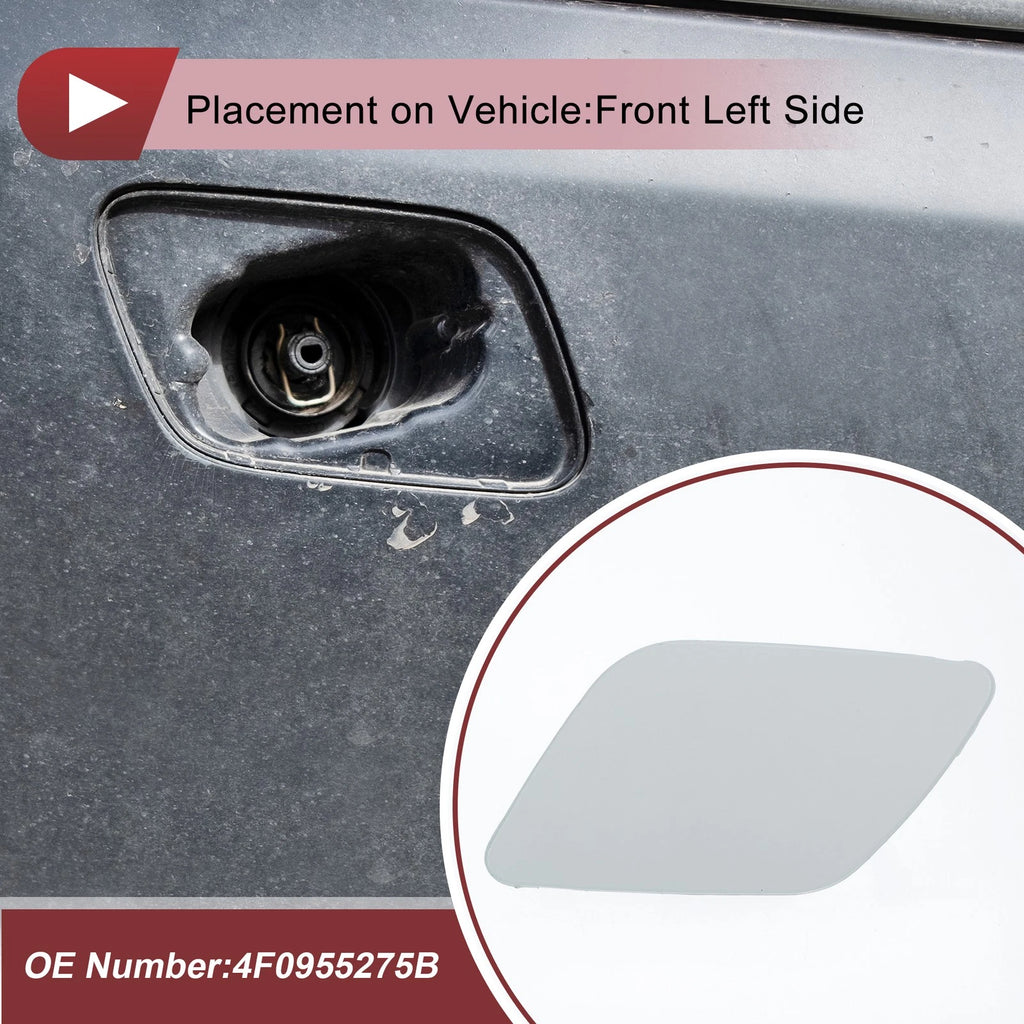 Front Left Washer Nozzle Cover Cap for Audi A6 (2009–2010) 1 Pcs