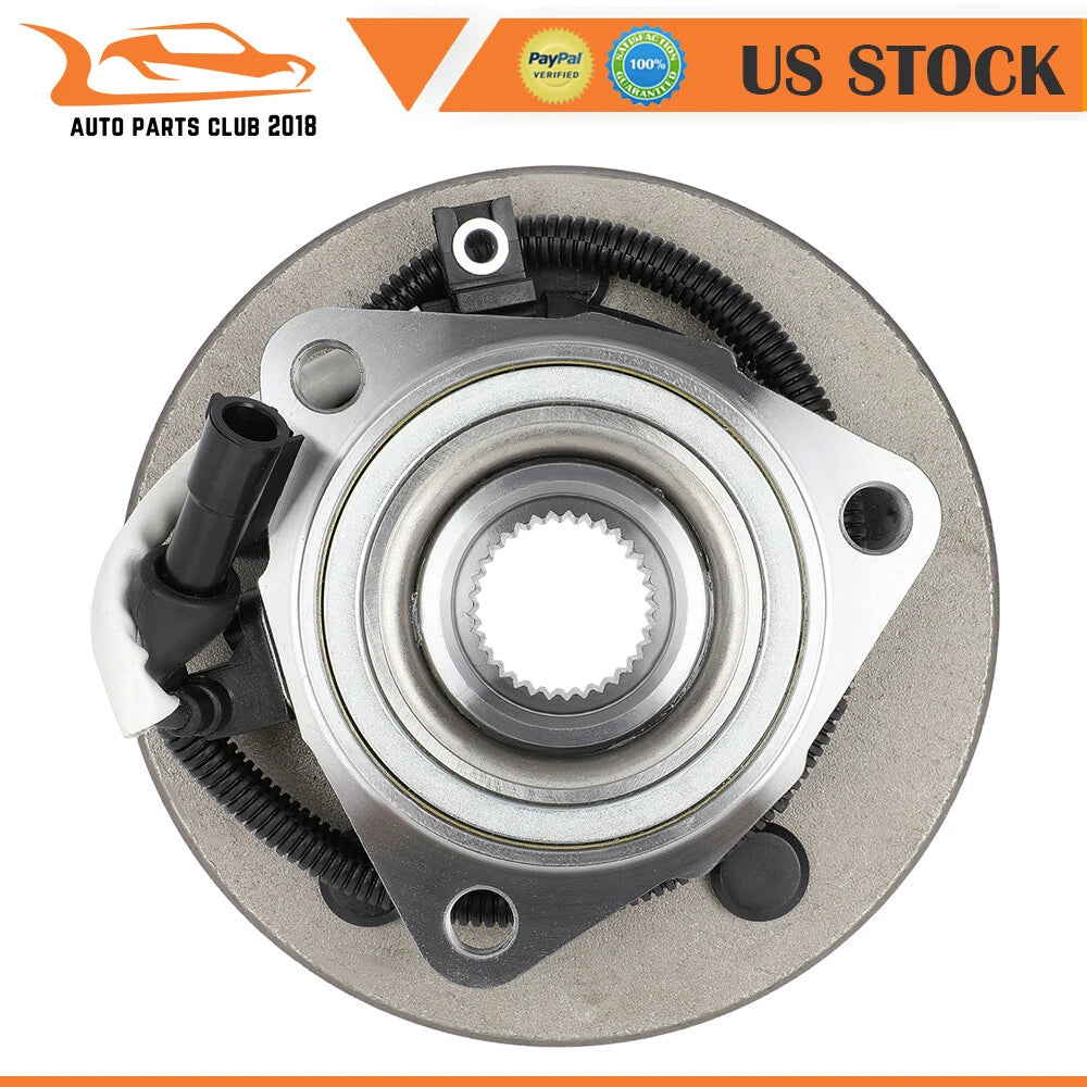 2 Front Wheel Hub Bearings for Ford F-150 (1997–2000) 4WD with ABS