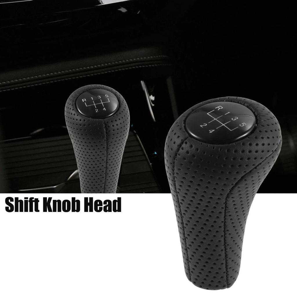 5 Speed Manual Gear Shift Knob for BMW (1 Pcs) Faux Leather Black