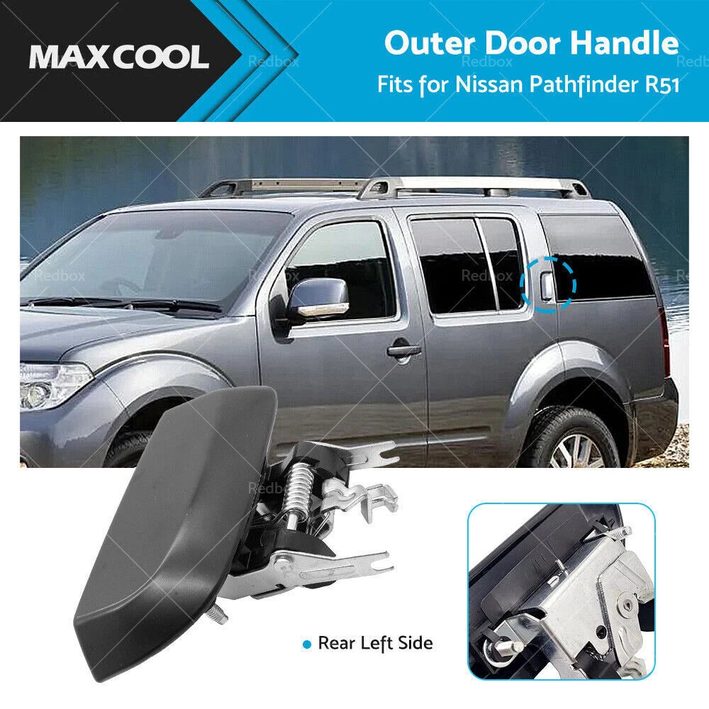 Set of 2 Rear Outer Door Handles for Nissan Pathfinder R51 (2005–2013)