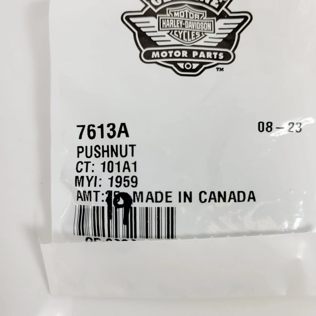 Pack of 19 Pushnut 7613A for Harley-Davidson