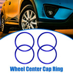 Set of 4 Wheel Rim Center Cap Hub Rings for Mazda 3 CX-30  Blue