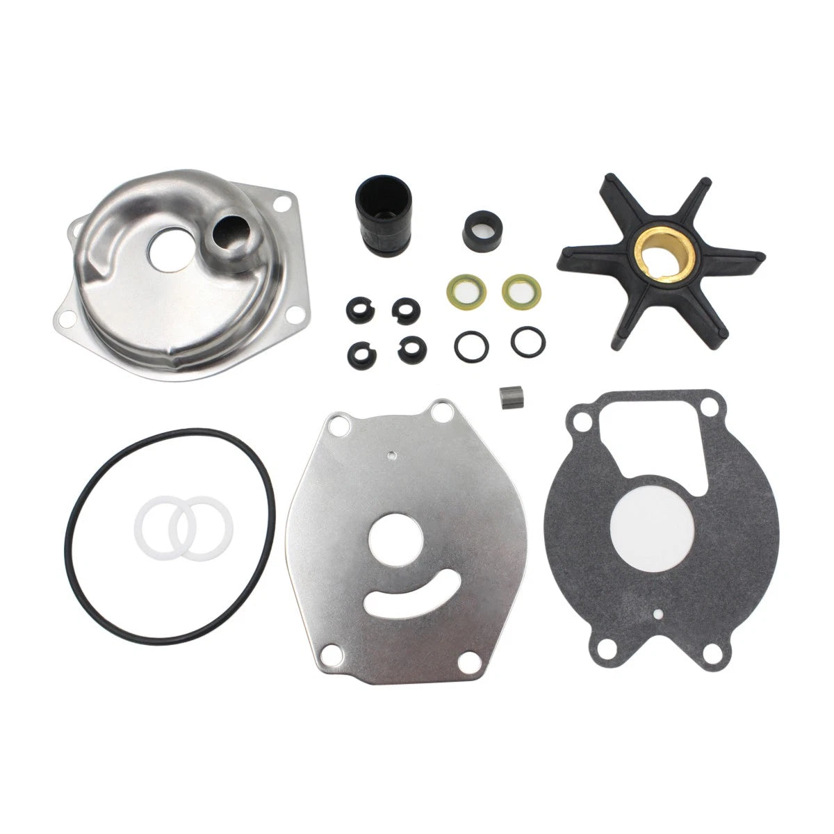 Water Pump Kit for Mercury Outboards 2-Stroke 15/20/25HP & 4-Stroke 8/9.9/13.5HP