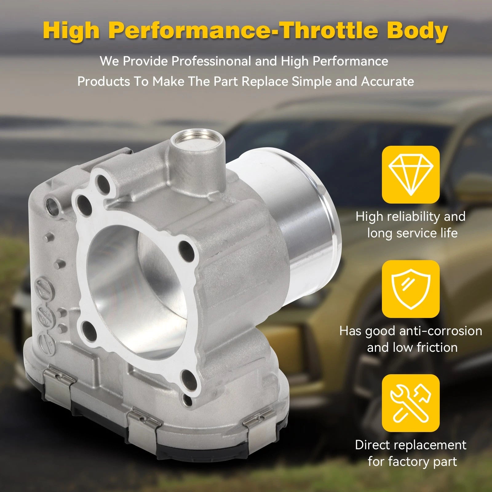 Electronic Throttle Body for Ford Fiesta Transit Connect Escape (1.6L)