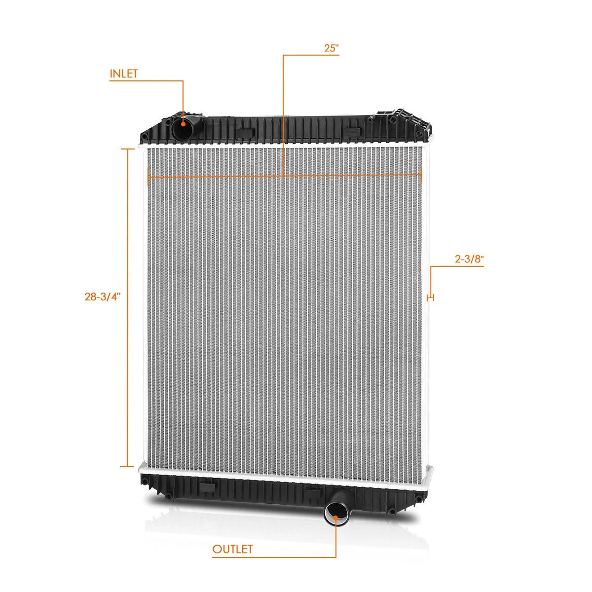 3-Row Radiator for Freightliner FLD FL/Sterling Truck Acterra 5500-8500 (2001–2007)